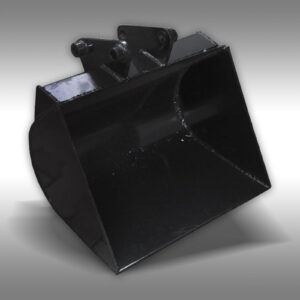 Close up of 24" smooth bucket for MB-300