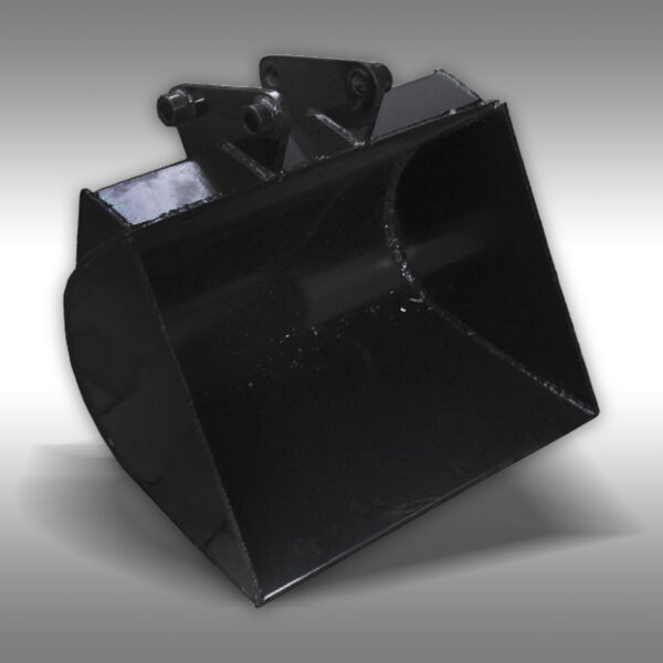 Close up of 24" smooth bucket for MB-300
