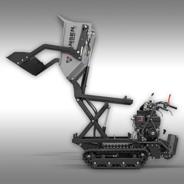 Photo of a fully extended RD-300pro track dumper from Jansen USA