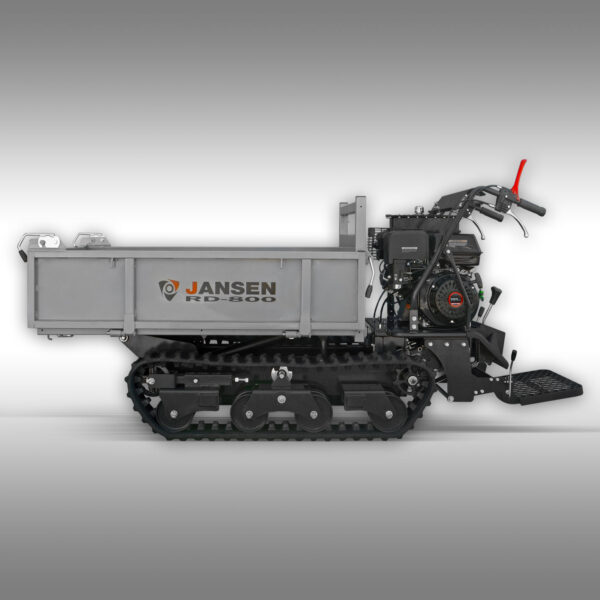 Jansen USA RD-800 track dumper, with bucket down and step down.