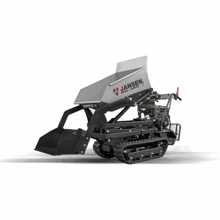 RD-300proS Track Dumper from Jansen USA, Feature photo with no background but a shadow.