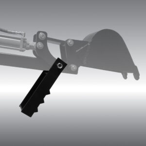 Stationary thumb mounted on the MB-300 towable backhoe from Jansen USA