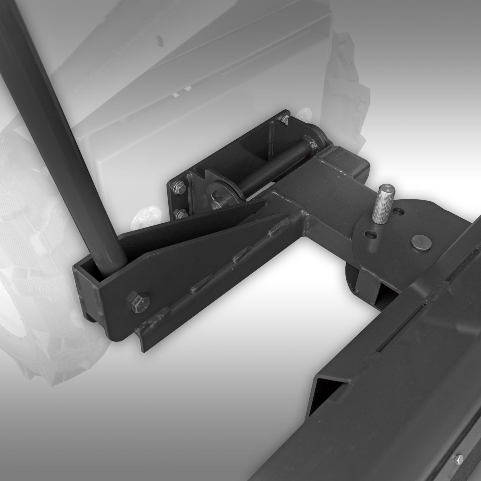 MSK-800x snowplow attachment to bucket close up